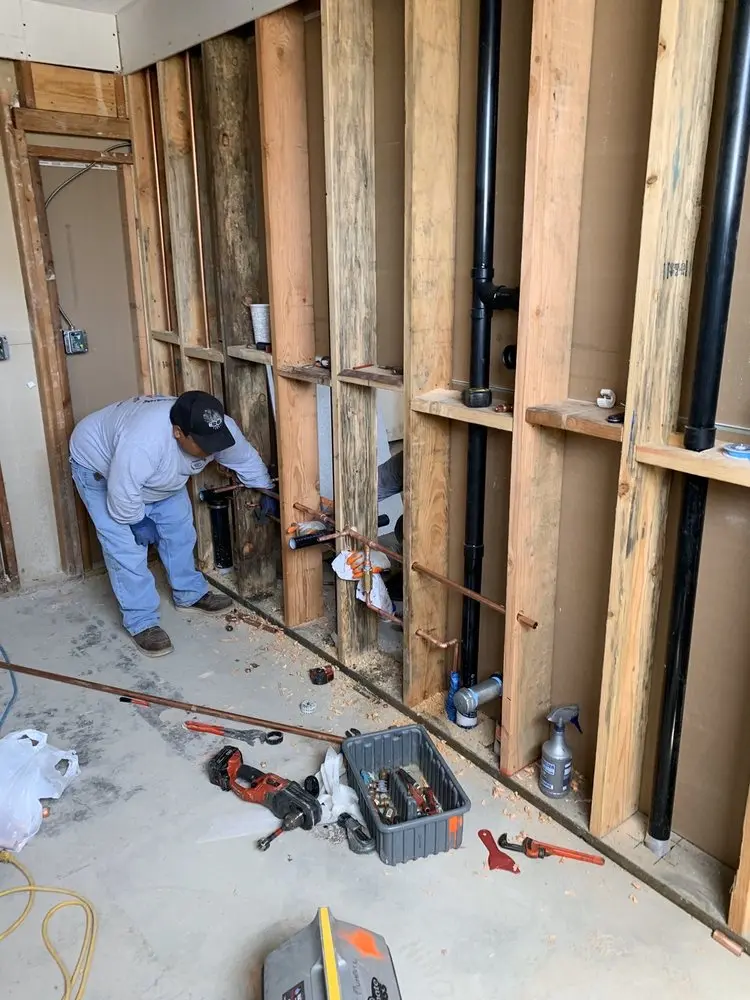 Commercial rough-in plumbing for Gas Line Repair in Enterprise